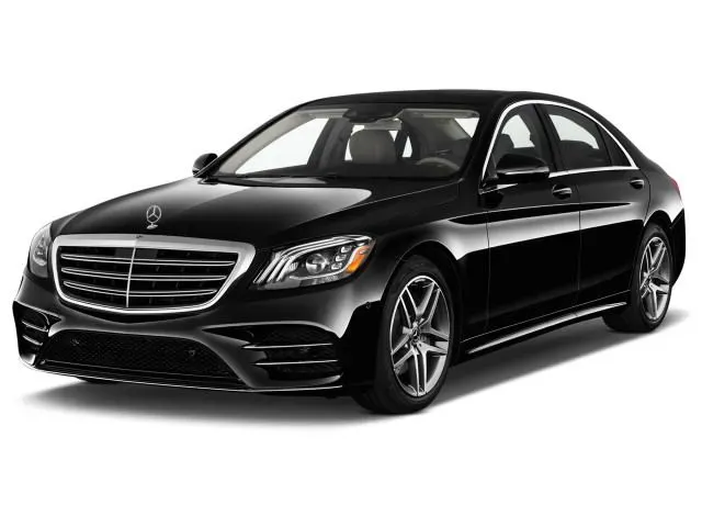 Black Mercedes-Benz S-Class for wedding car rental in Milpitas, CA
