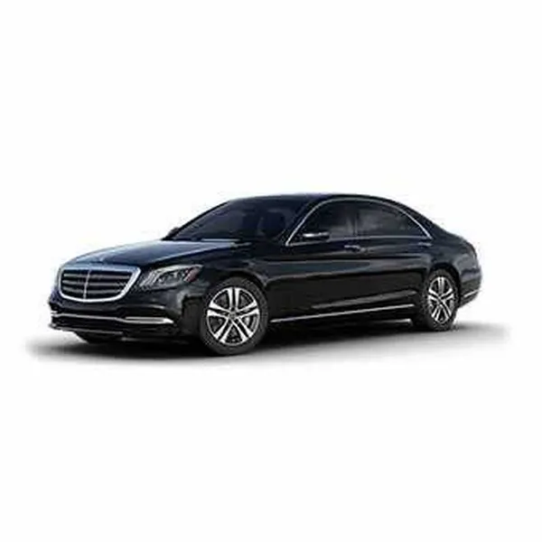 Black-painted Mercedes-Benz S-Class ready for booking