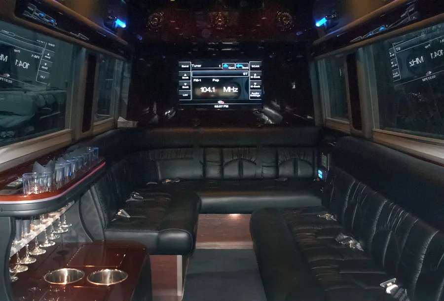 Mercedes-Benz Sprinter Limousine — 10 Passengers, photo 2 for party bus rental