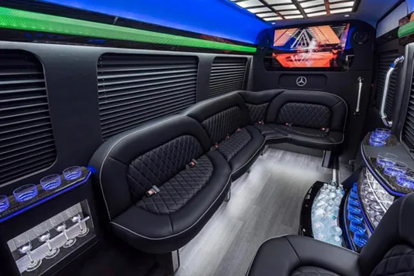 Mercedes-Benz Sprinter Limousine Mercedes-Benz Sprinter Limousine for party bus rental