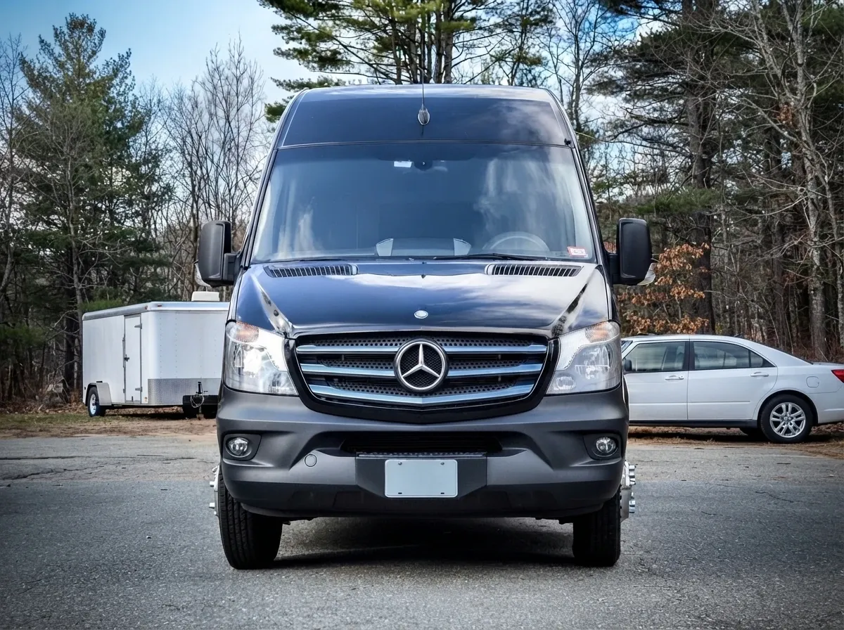 Mercedes-Benz Sprinter Limousine Black-painted Mercedes-Benz Sprinter Limousine ready for booking