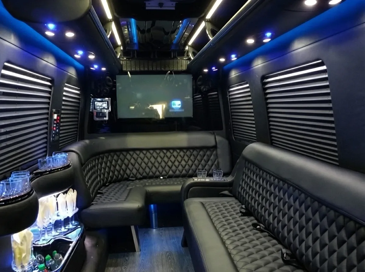 Black-painted Mercedes-Benz Sprinter Limousine [7]