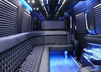Mercedes-Benz Sprinter Limousine interior, photo 3 for limo rental