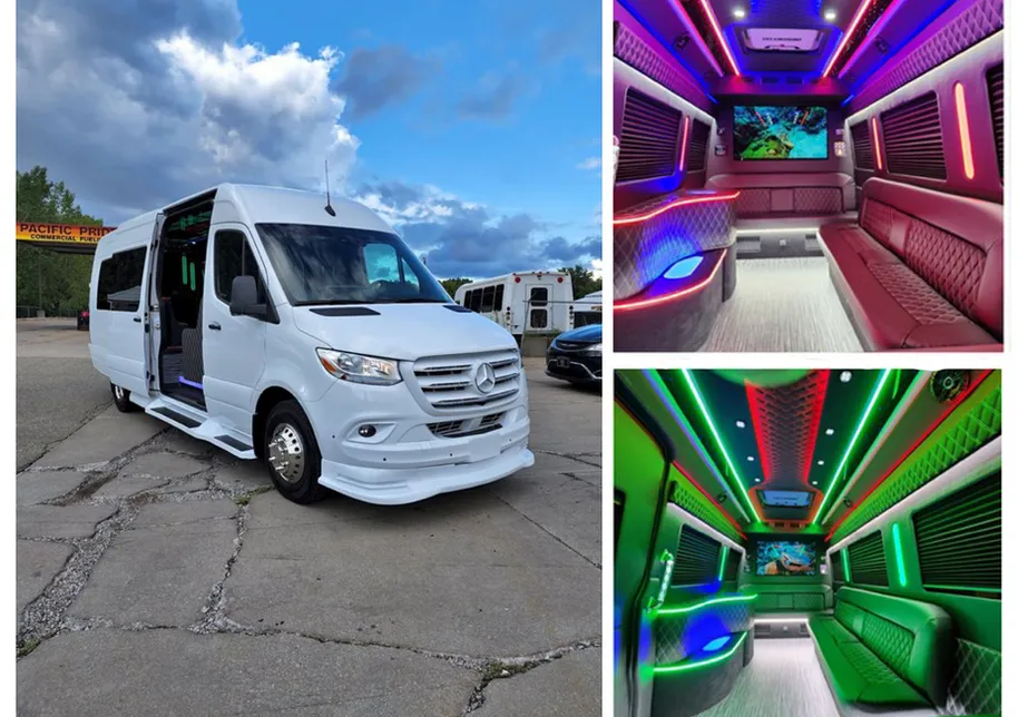 Mercedes-Benz Sprinter Party Bus for party bus rental