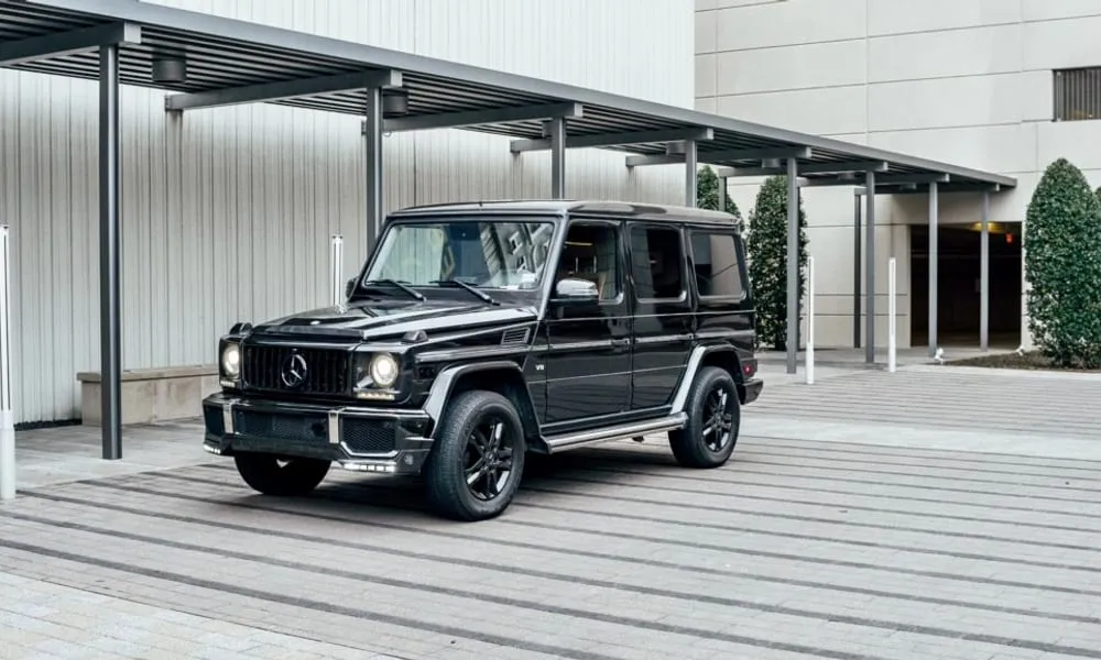 Black-painted Mercedes G 550 ready for booking