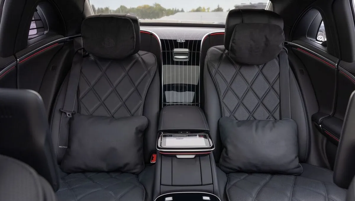 Mercedes-Maybach 62 interior for wedding car rental in Suffolk County, NY