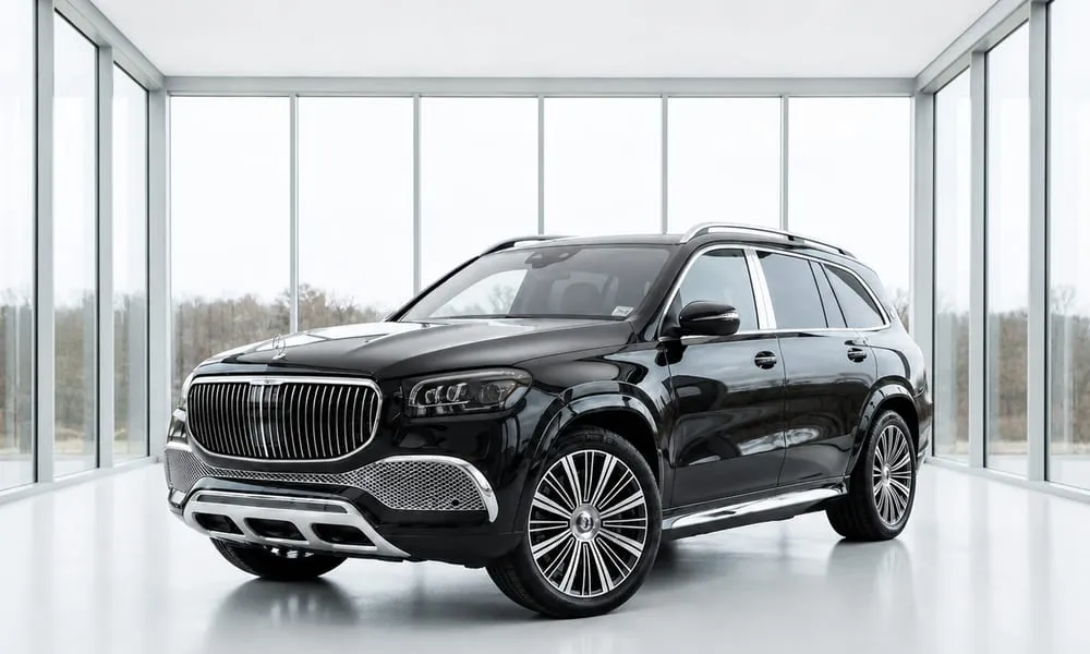 Black-painted Mercedes-Maybach GLS 600 ready for booking