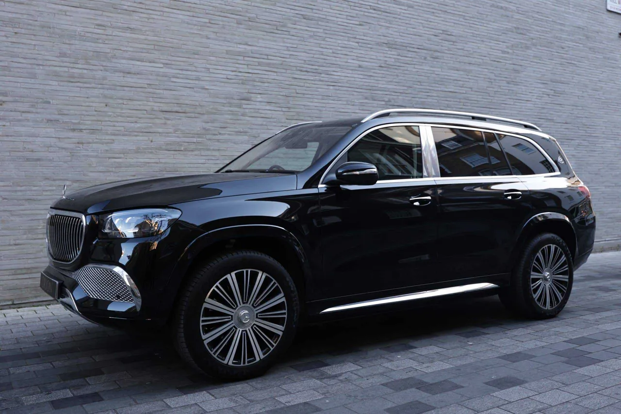 Black Mercedes-Maybach GLS for wedding car rental in New York City, NY