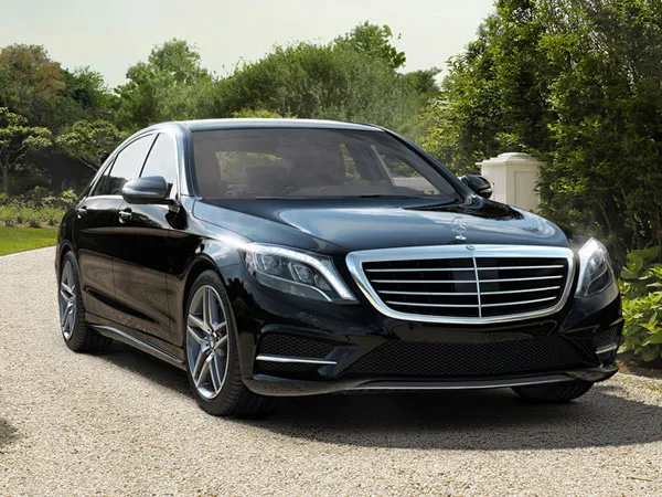 Black Mercedes-Benz S-Class for wedding car rental in Albany, CA