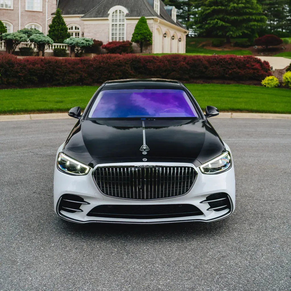White ‘Panda Maybach’ Two Tone S580 with Starlight Roof, photo 6 for wedding car rental in Rockville, MD White ‘Panda Maybach’ Two Tone S580 with Starlight Roof, photo 6 for wedding car rental in Rockville, MD