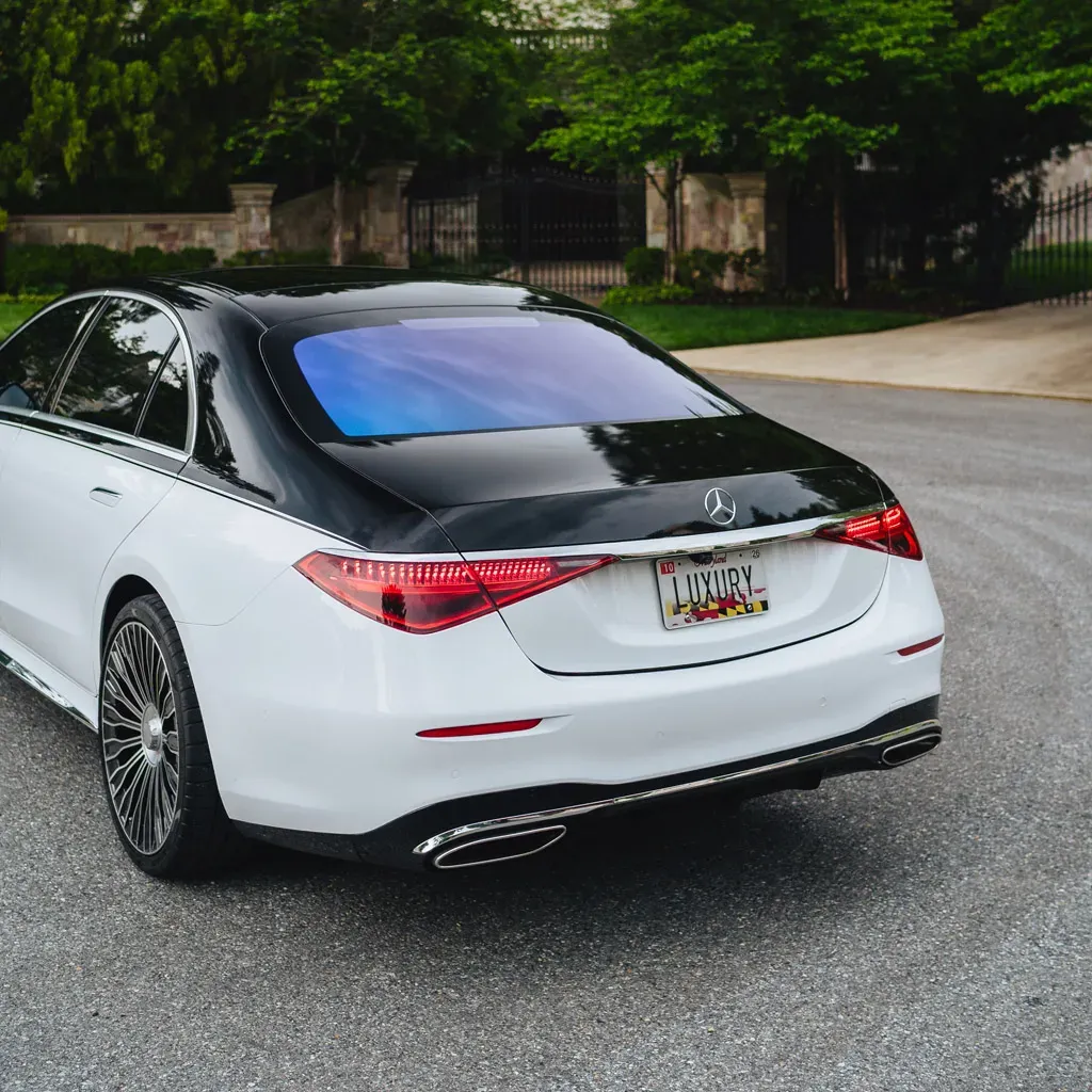 White ‘Panda Maybach’ Two Tone S580 with Starlight Roof, photo 7 for wedding car rental in Rockville, MD White ‘Panda Maybach’ Two Tone S580 with Starlight Roof, photo 7 for wedding car rental in Rockville, MD