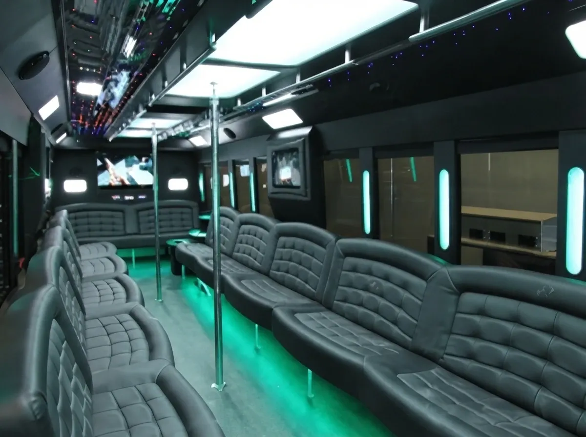 White-painted 40 Passenger Party Bus [2]