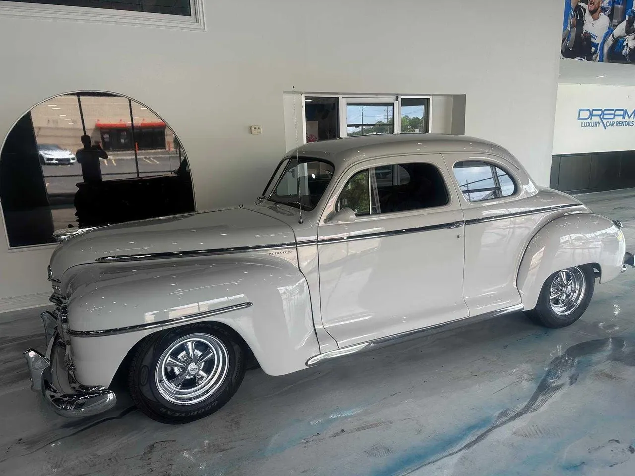 Gray Plymouth Classic for wedding car rental in Wyoming County, WV