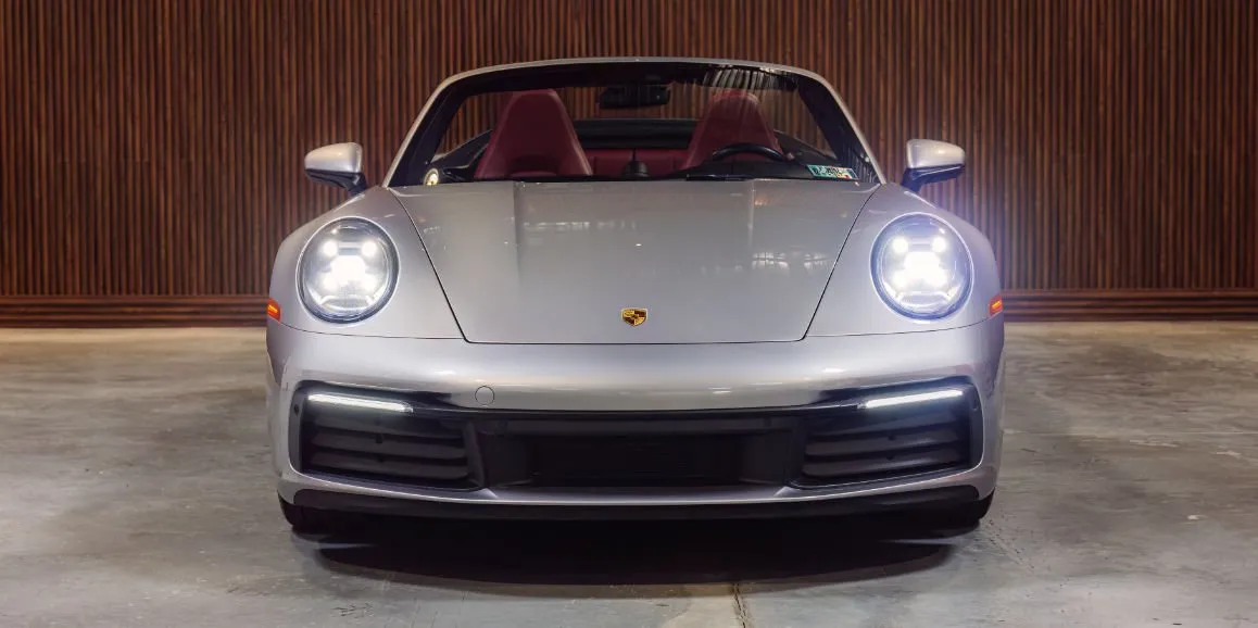 Silver Porsche 911 exterior with convertible roof, photo 3 for wedding car rental in Toms River, NJ Silver Porsche 911 exterior with convertible roof, photo 3 for wedding car rental in Toms River, NJ