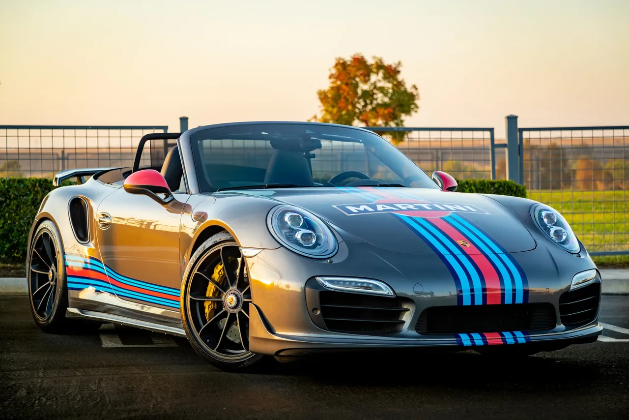 Porsche 911 Turbo S Convertible for wedding car rental in Fresno, CA