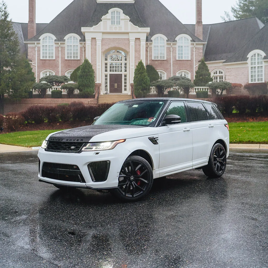 White Range Rover SVR, photo 12 for wedding car rental in Rockville, MD