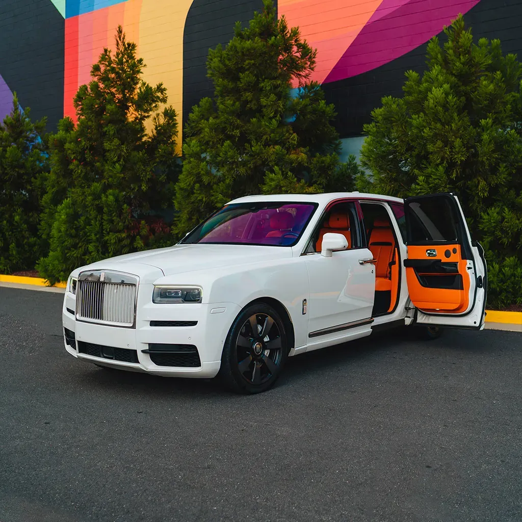 Rolls-Royce Cullinan with All Orange Interior, photo 7 for wedding car rental in Perry County, PA