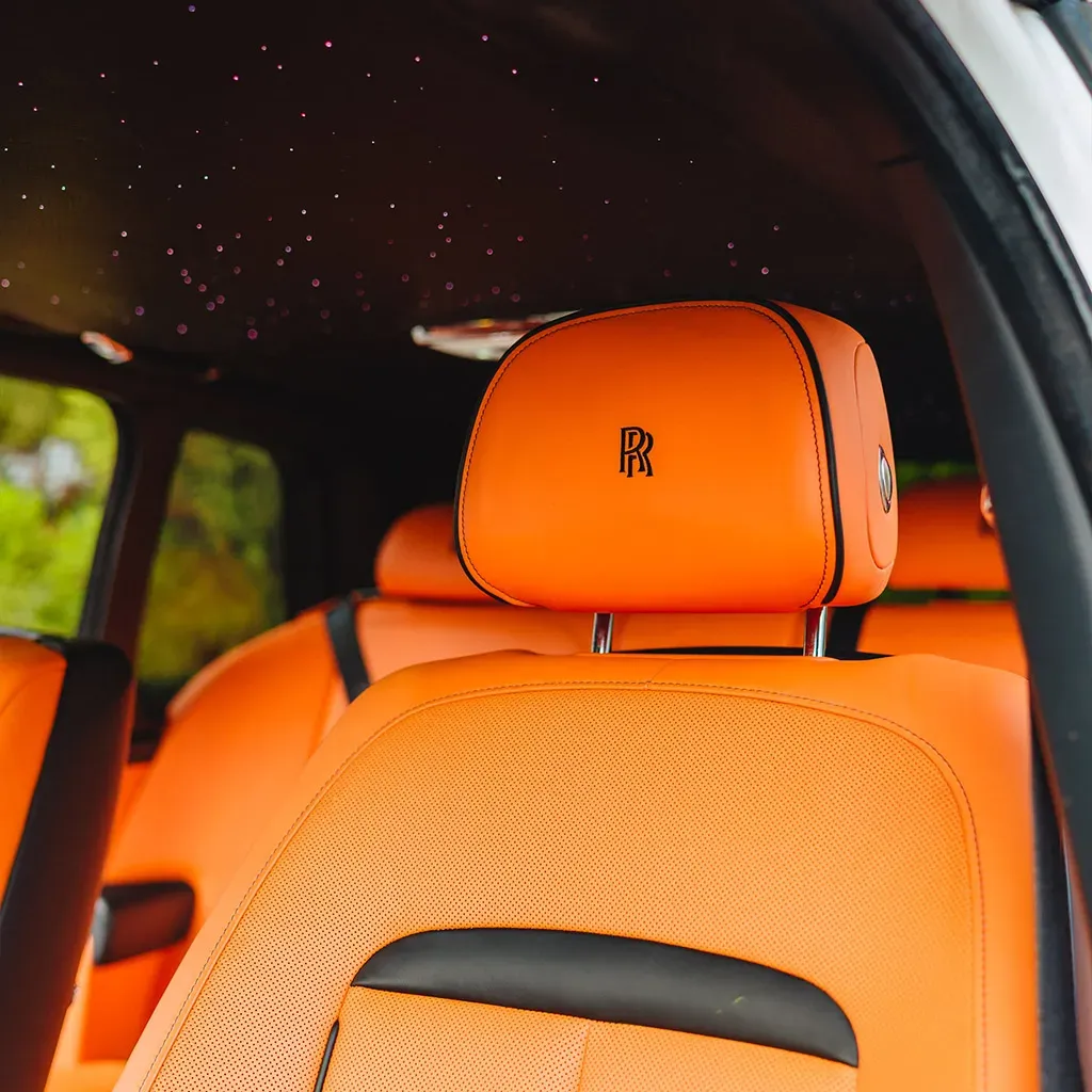 Rolls-Royce Cullinan with All Orange Interior, photo 8 for wedding car rental in Perry County, PA