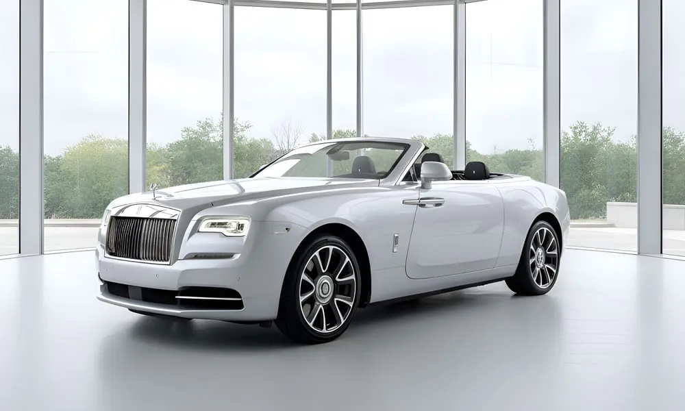 Rolls-Royce Dawn Silver-painted Rolls-Royce Dawn ready for booking