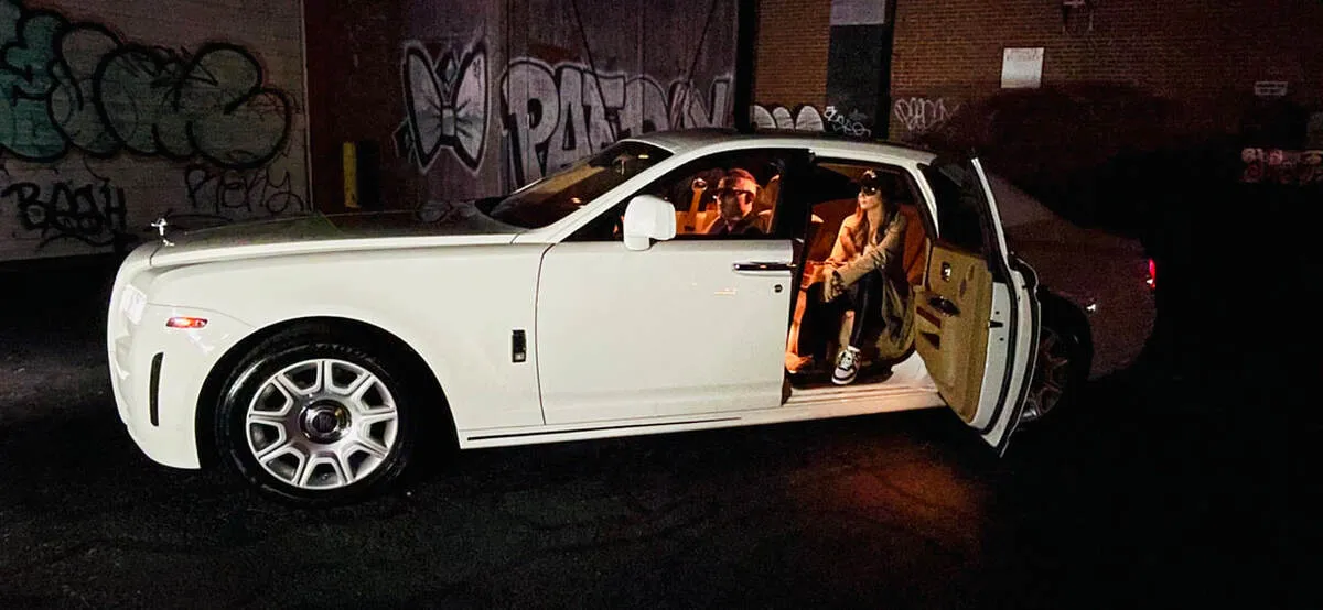 Rolls Royce Ghost Sedan White Rolls Royce Ghost Sedan for wedding car rental