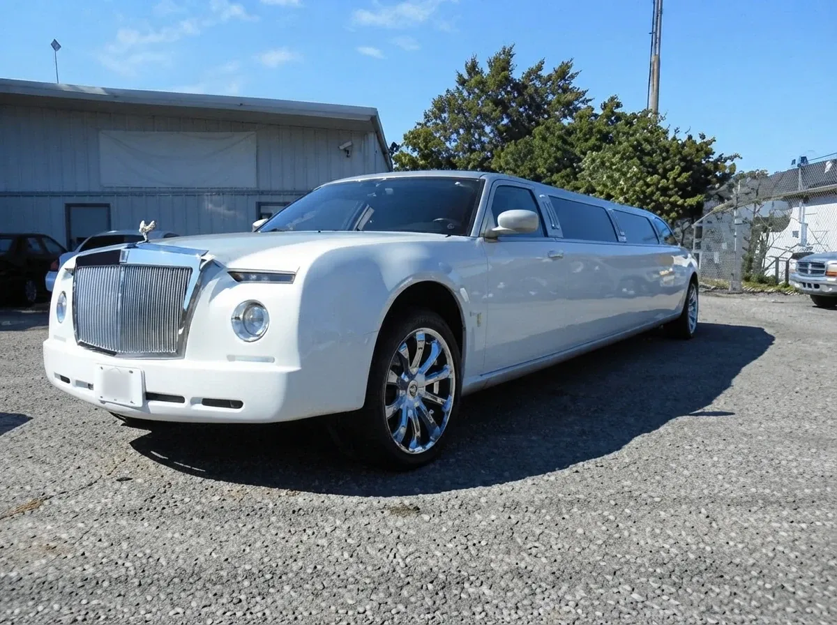 White-painted Rolls-Royce Limousine [2]