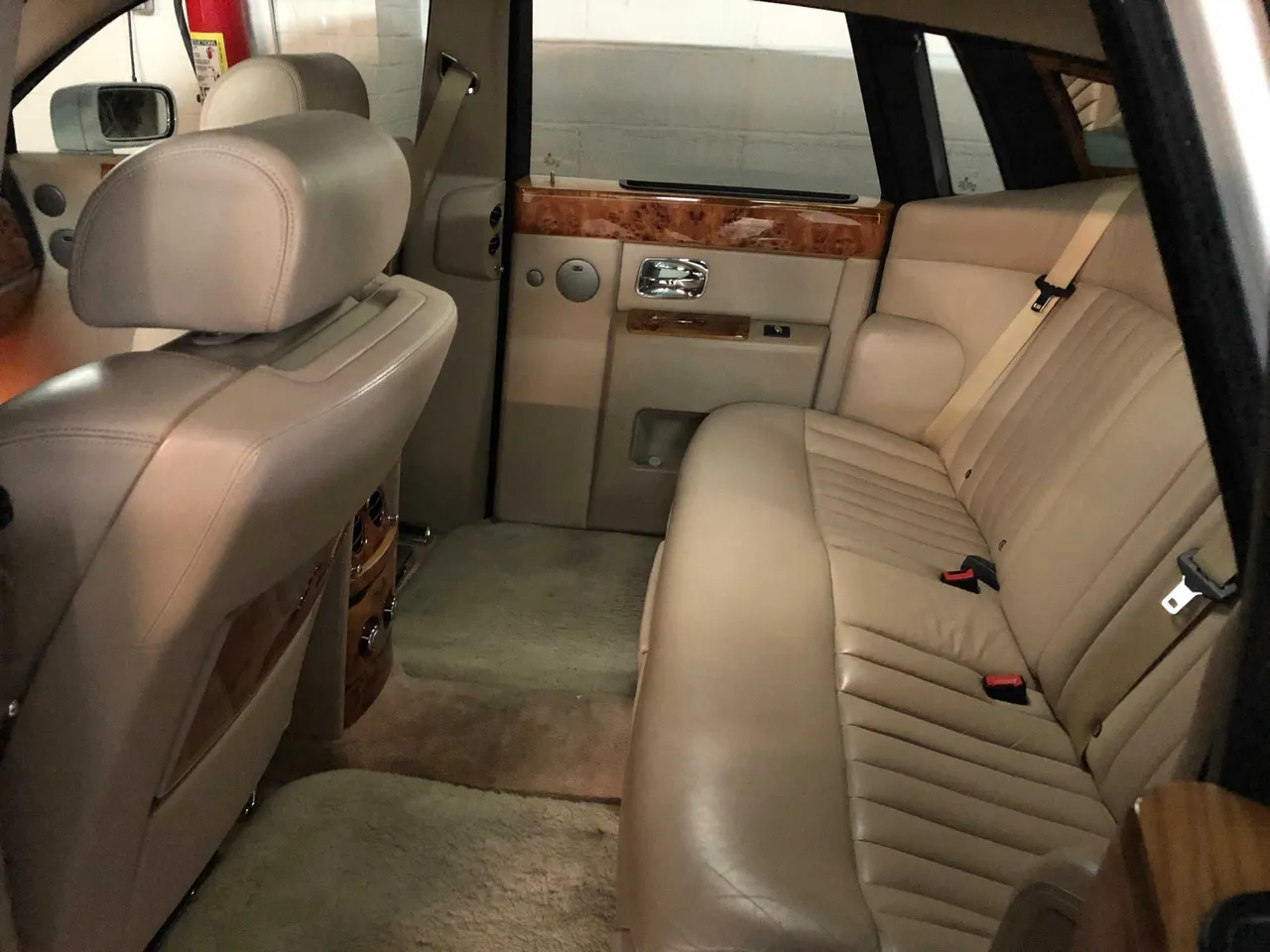 Rolls Royce Phantom interior for wedding car rental in Schuyler County, NY