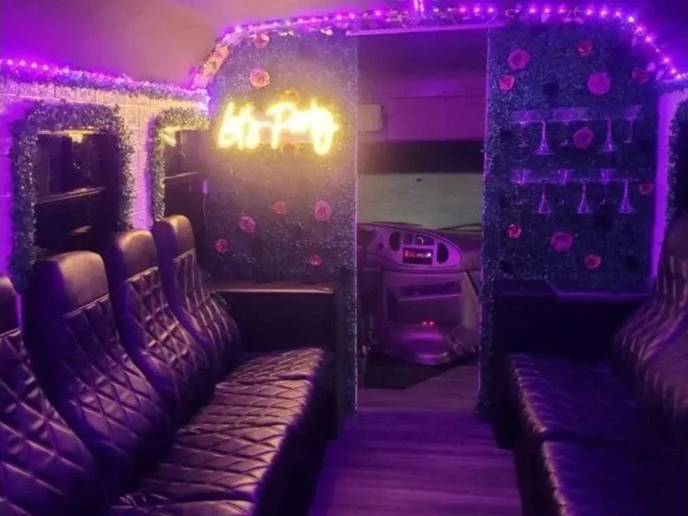 Pink-painted Rose Party Bus [2]
