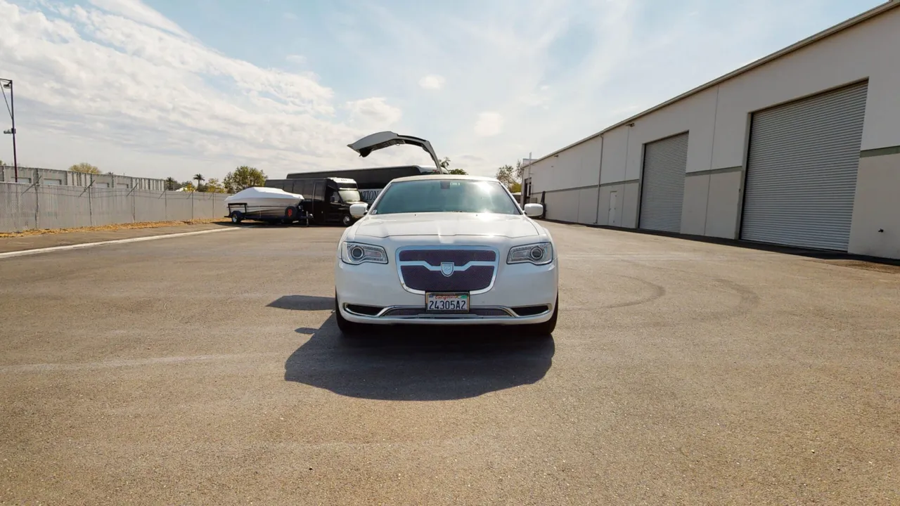White Chrysler 300 Stretch Limousine for limo rental in Sacramento, CA