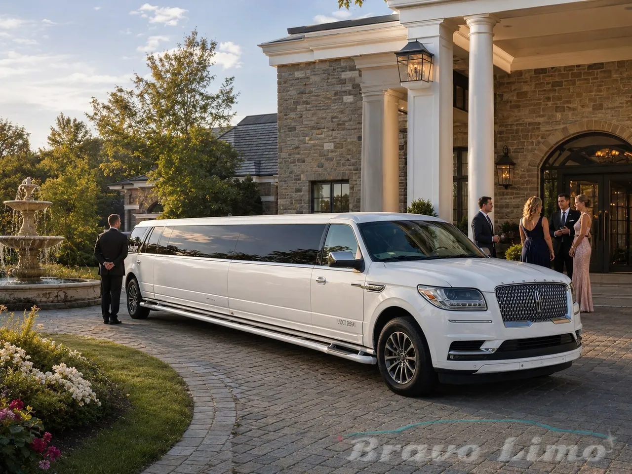 White Lincoln Navigator Limousine — 10 Comfort / 12 Maximum White Lincoln Navigator Limousine — 10 Comfort / 12 Maximum for limo rental